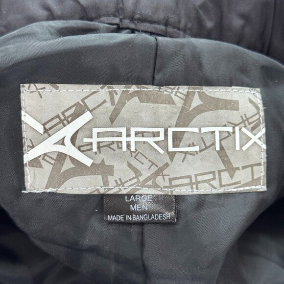 Arctix Snow Pants Mens Large Black Lined Filled Ski Outerwear Snowboarding - Picture 7 of 11